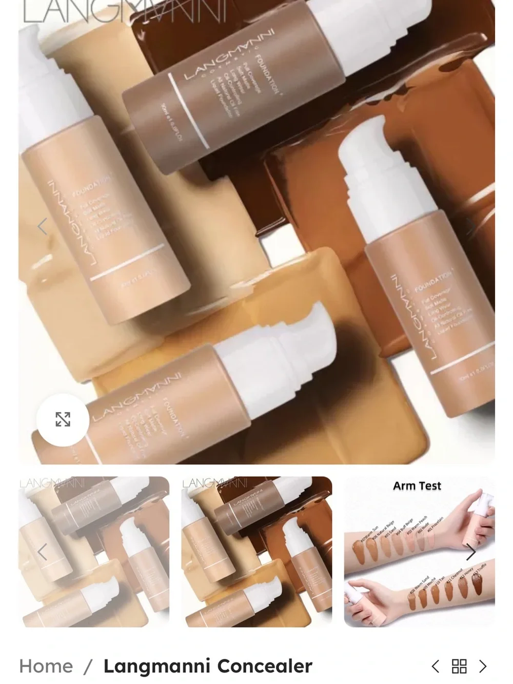 Langmanni Concealer in shade 01 NIP gift